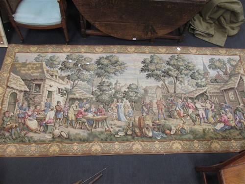 A Jules Pansu of Paris commemorative tapestry dated 1978, 120 x 300 together with another unlabelled - Bild 5 aus 5