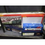 Hornby Flying Scotsman set R1039, R2445 Silver Jubilee Train Pack, Rapido GNR Stirling No.1, two