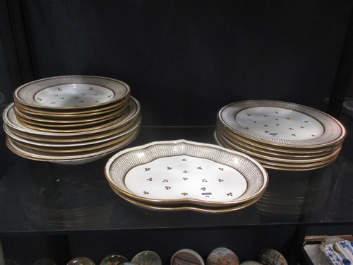 A Derby porcelain service for six, circa 1805