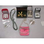 A collection of jewellery including
