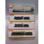 Four Hornby 00 gauge loco's with tenders R3207 R3308 R3233 R3424