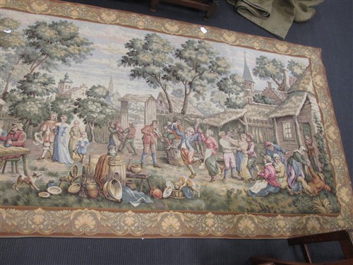 A Jules Pansu of Paris commemorative tapestry dated 1978, 120 x 300 together with another unlabelled - Bild 3 aus 5