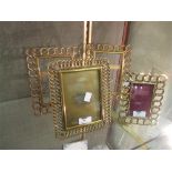 4 rope link brass frames (Qty: 4)