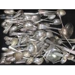 A collection of assorted silver flatware