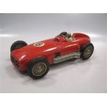 A West Germany Mercedes friction drive tinplate race car
