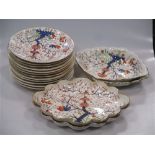 A Derby Imari dessert service, circa 1805,