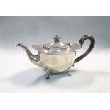 An Edward VII silver bachelor teapot,