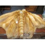 A lady's fur jacket size 14, together with a bat wing style fur coat (2)