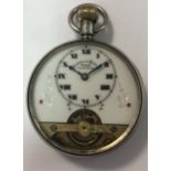 Schild & Cie - A George V silver Hebdomas 8 day open faced pocket watch,
