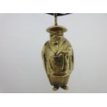 A cast Chinaman pendant,