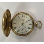 James McCabe - A George V 18ct gold full hunter pocket watch,