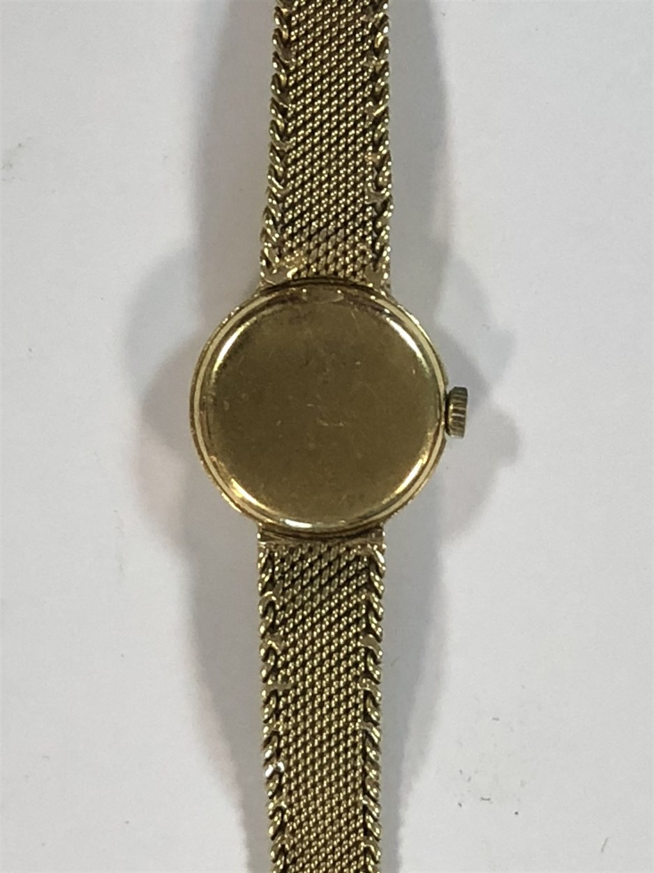 IWC - A lady's 18ct gold wristwatch with later bracelet, - Image 3 of 6