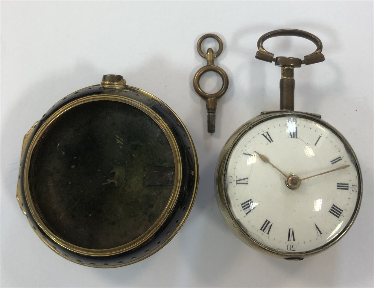 Benjamin Maud, London - A George III silver pair cased pocket watch, - Bild 3 aus 19