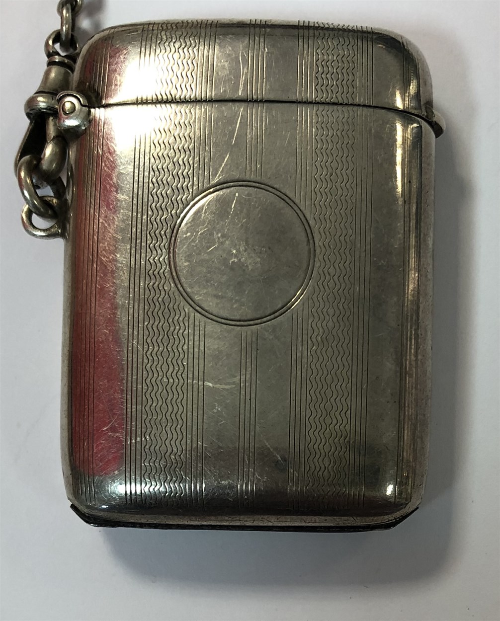 J.W. Benson - A George V silver half hunter pocket watch with attached Albert chain, - Bild 12 aus 22