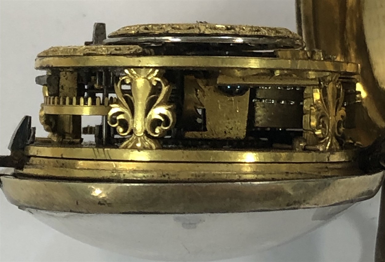 Benjamin Maud, London - A George III silver pair cased pocket watch, - Bild 9 aus 19
