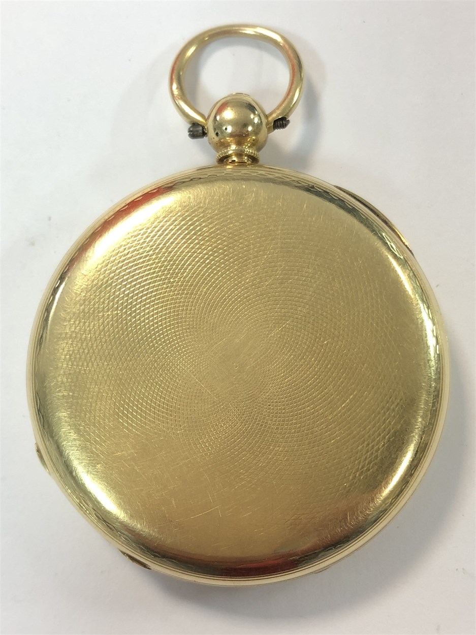 John Le Gallais, Jersey - A Victorian 18ct gold full hunter dress pocket watch, - Bild 3 aus 10