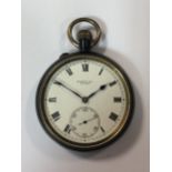 Stauffer & Co - An early 20th century open faced pocket watch within a rare Borgel case,