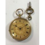 Stauffer, Son & Co - A lady's open faced pocket watch,