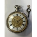 Samuel Maddock, Winsford - A George IV silver pair cased pocket watch,