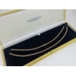 An Italian 9ct gold chain necklace by Unoaerre,