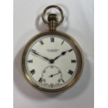 J.W. Benson - A George V 9ct gold open faced pocket watch in the original case,