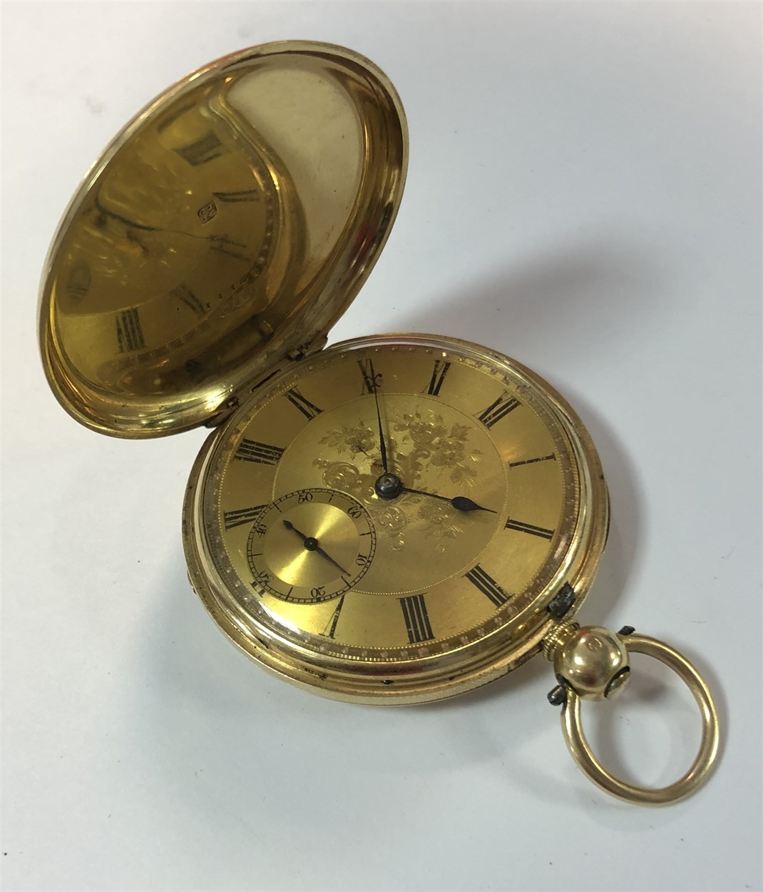 John Le Gallais, Jersey - A Victorian 18ct gold full hunter dress pocket watch, - Bild 10 aus 10