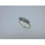 A five stone diamond ring,