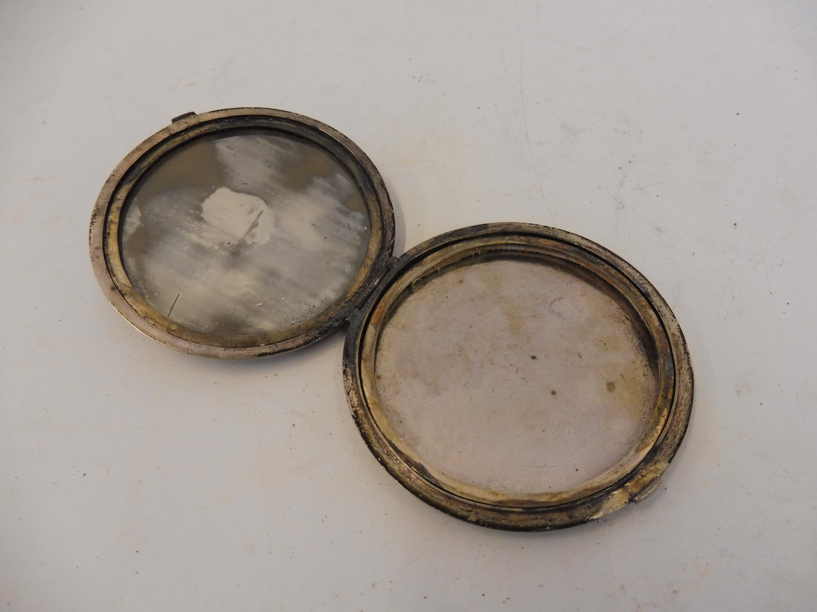 A Continental silver circular compact. - Image 2 of 2