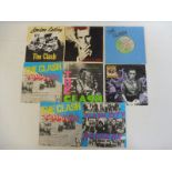 Eight Clash 45s, all picture covers, various conditions.