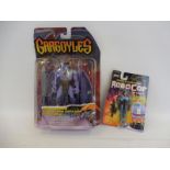 A Robocop carded figure by Toy Island plus a Gargoyles 'Power Wing Goliath', carded figure by