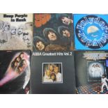 Approx. 40 LPs various genres to include Deep Purple and The Beatles.