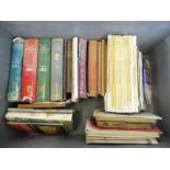 A box of assorted volumes including Rudyard Kipling plus various early road maps etc.