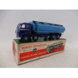 A boxed Dinky 504 Foden tanker - two tone blue.