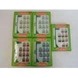 Five boxed Subbuteo teams.