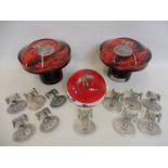 A selection of Star Trek The Next Generation Limited Edition Series moulded acrylic models of the