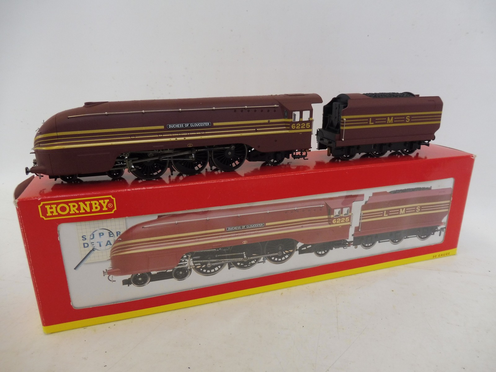 A boxed Hornby OO gauge Coronation Class locomotive '6225 Duchess of Gloucester', R2179, LMS 4-6-2.