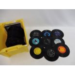 A box of interesting 45s, mainly 1960s to include Stones, Beatles, Elvis etc.