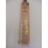 A miniature cricket bat bearing various signatures of Mike Brearley's XI including R. Butcher,