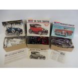 Two boxed Monogram 1:25 scale plastic model kits plus an Airfix 1:25th scale kit, all classic