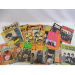 A selection of assorted pop ephemera to include Record Song Book, Disco 45, Beatles pamphlets etc.