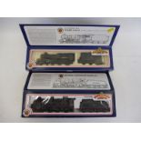 Two boxed Bachmann Branch Line OO gauge locomotives, Lord Anson and BR Standard loco, both with