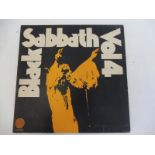 Black Sabbath Vol. 4, first pressing, small swirl with booklet, vinyl VG+, cover Good +.