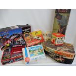 A collection of assorted games and toys including Scalextric etc.
