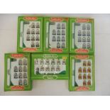 Six boxed Subbuteo teams.