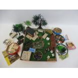 A Britains Floral miniature garden plus accessories.