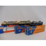 Three boxed Roco Diesel Electric locomotives.