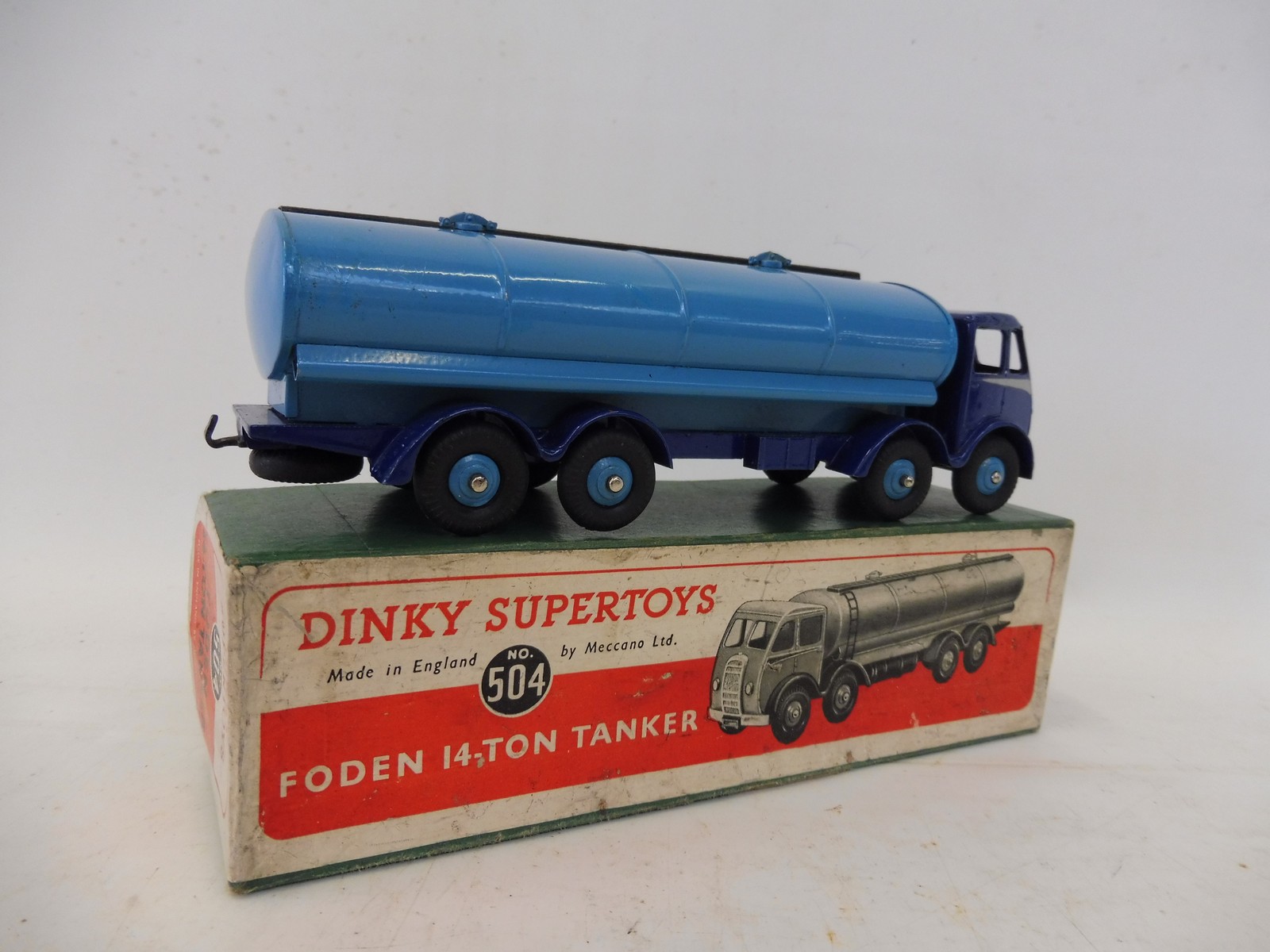 A boxed Dinky 504 Foden tanker - two tone blue. - Image 2 of 2