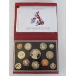 A 2007 Royal Mint Proof Coin Collection including a £5 coin.