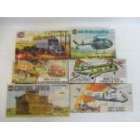 Six boxed Airfix scale model kits, not checked.