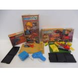 A boxed Matchbox Big MX Building Construction Site, a Mechanised Quarry Site & Traxcavator plus a